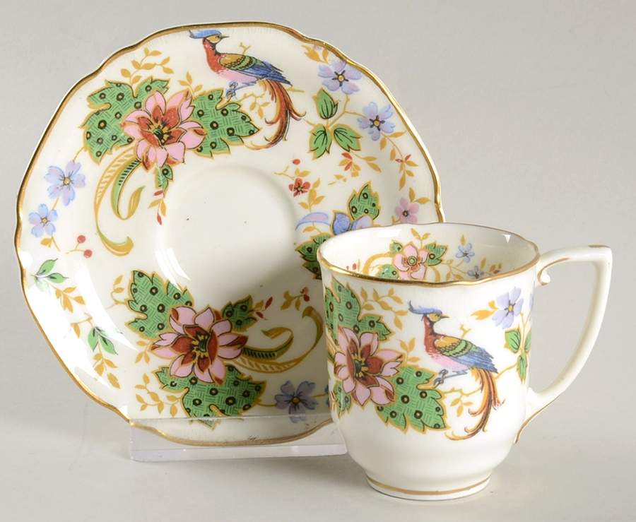 Melrose Flat Demitasse Cup & Saucer Set by Royal Worcester-1