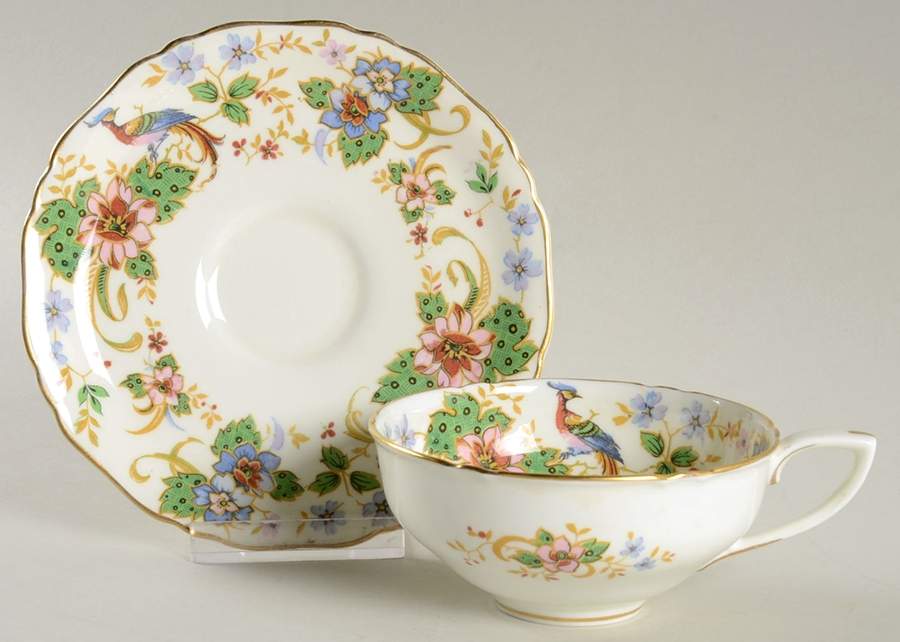 Melrose Flat Cup & Saucer Set by Royal Worcester-1