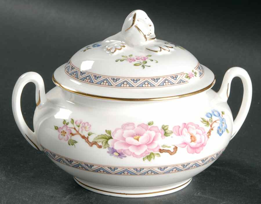 Mikado Sugar Bowl & Lid by Royal Worcester-1