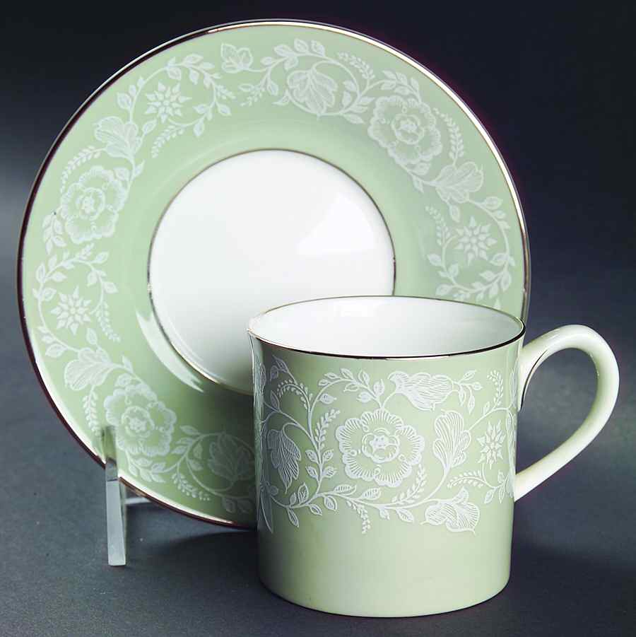 Mirage Flat Demitasse Cup & Saucer Set by Royal Worcester-1
