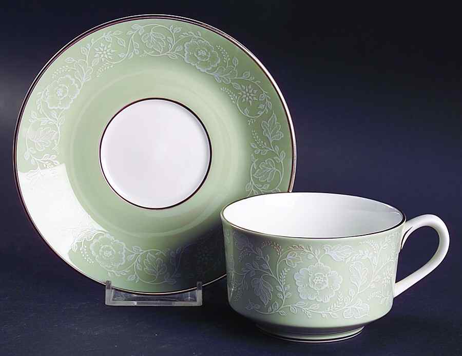 Mirage Flat Cup & Saucer Set by Royal Worcester-1