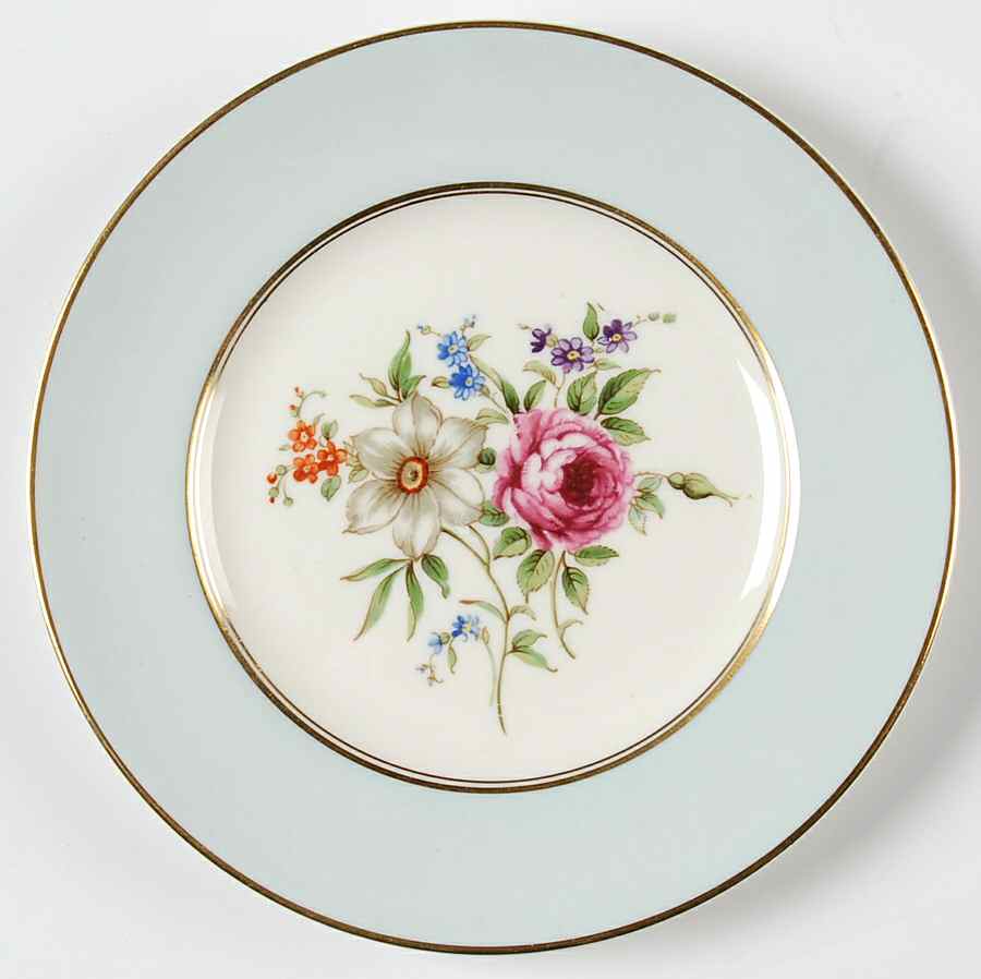 Miranda Blue Bread & Butter Plate by Royal Worcester-1