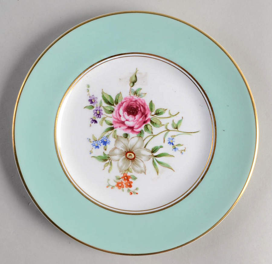 Miranda Light Green Bread & Butter Plate by Royal Worcester-1
