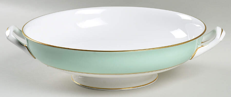 Miranda Light Green Round Vegetable No Lid by Royal Worcester-1