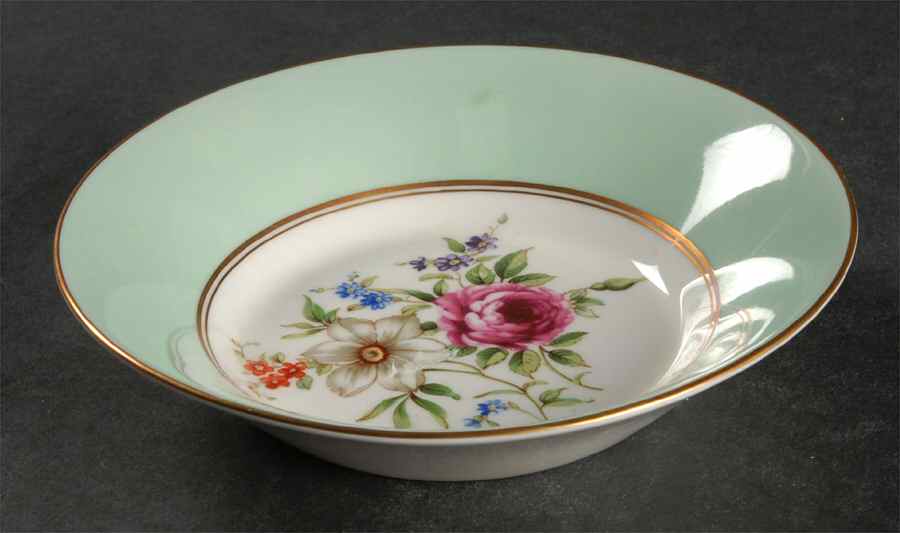 Miranda Light Green Fruit/Dessert (Sauce) Bowl by Royal Worcester-1