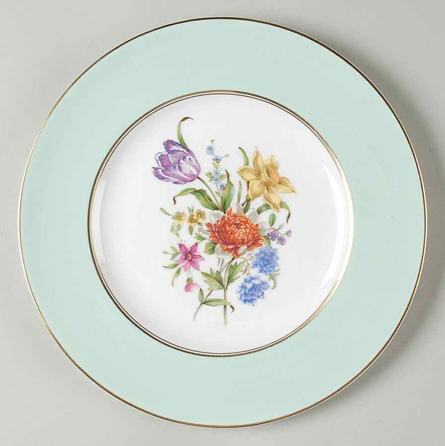 Miranda Light Green Luncheon Plate by Royal Worcester-1