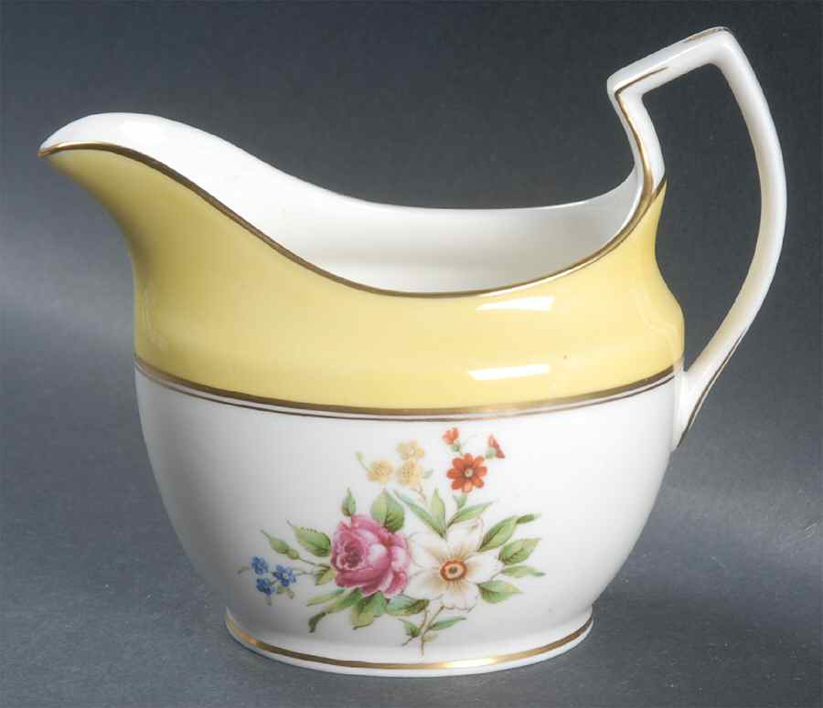 Miranda Yellow Creamer by Royal Worcester-1