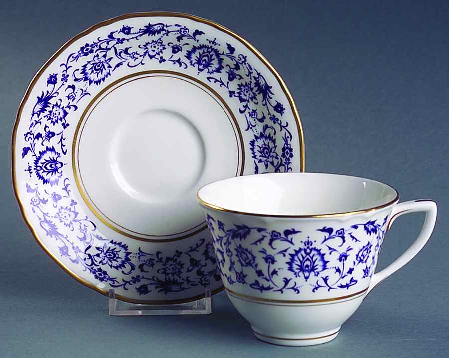Montserrat Flat Cup & Saucer Set by Royal Worcester-1