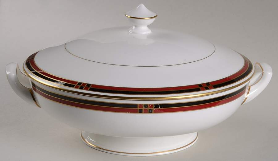 Mondrian Round Covered Vegetable by Royal Worcester-1