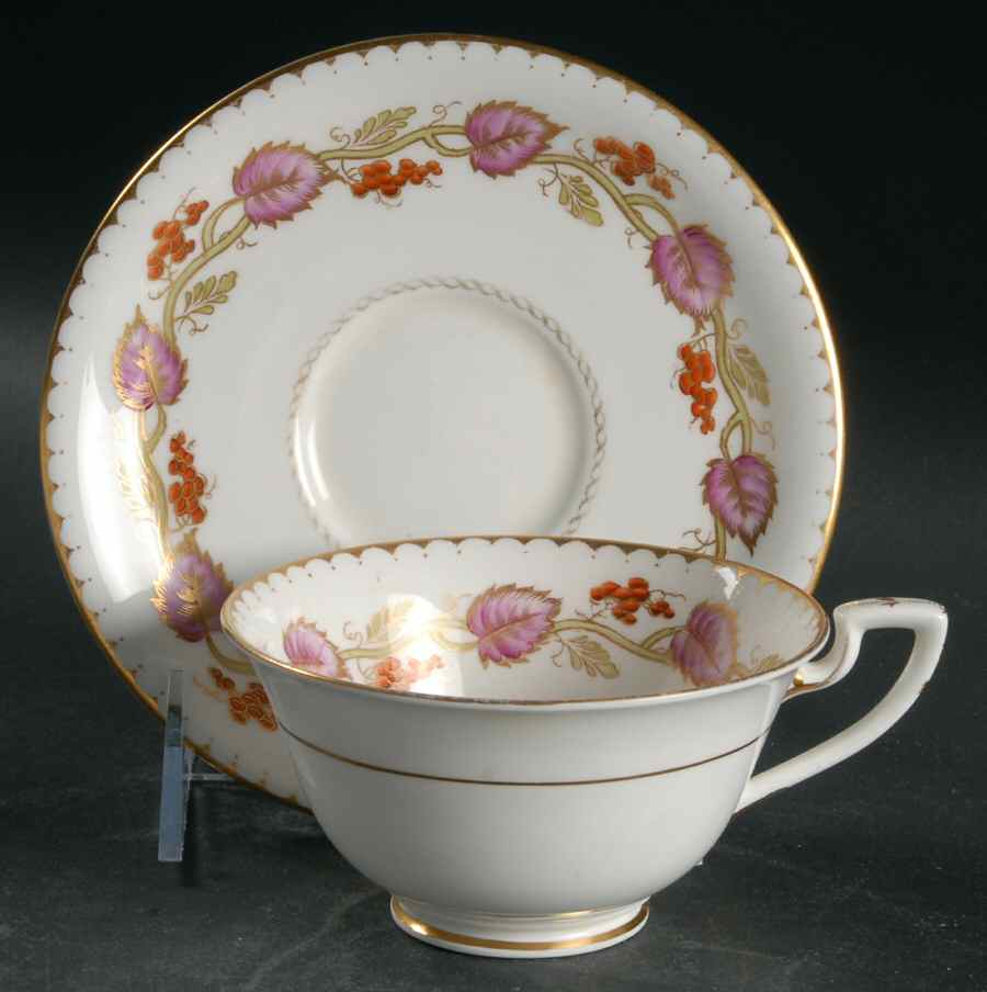 Montpelier Footed Cup & Saucer Set by Royal Worcester-1