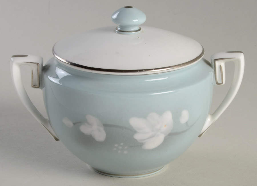 Moonflower Sugar Bowl & Lid by Royal Worcester-1