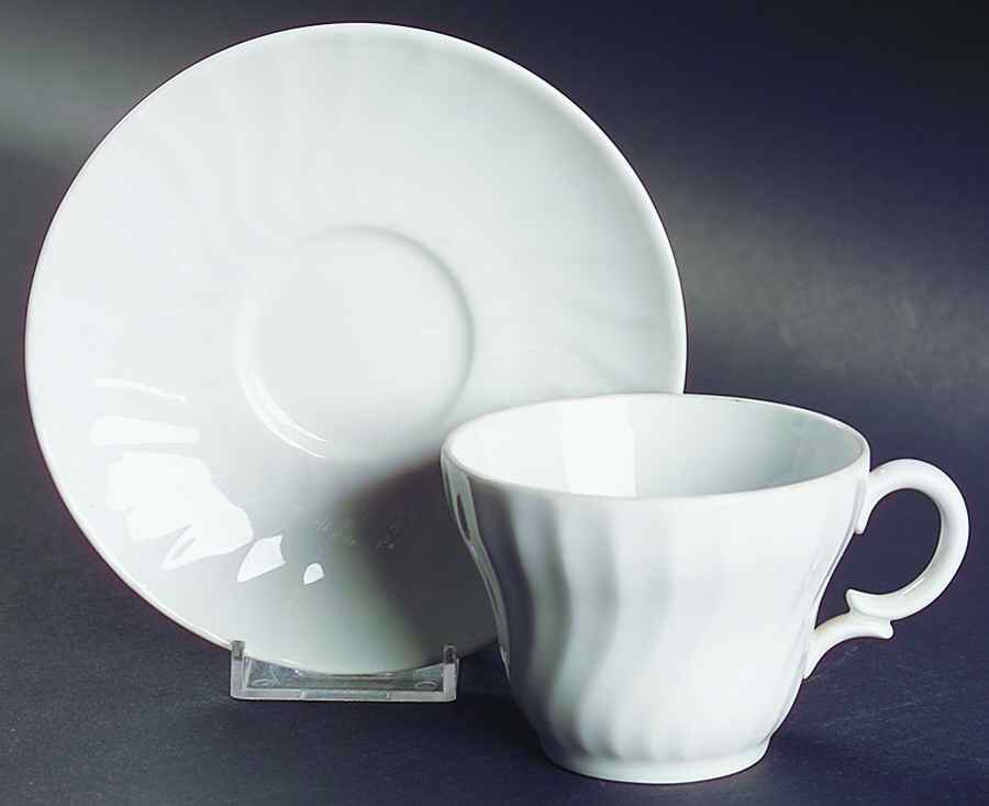 Moonlight Flat Cup & Saucer Set by Royal Worcester-1