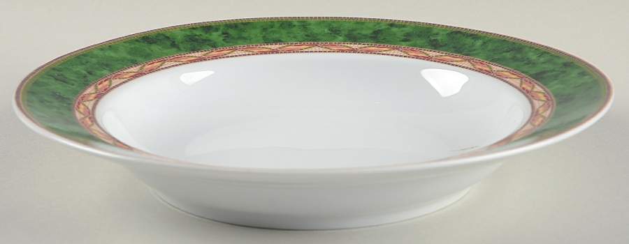 Mosaic Large Rim Soup Bowl by Royal Worcester-1