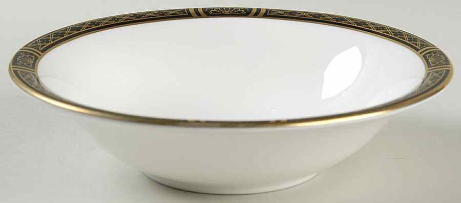 Mountbatten Black Coupe Cereal Bowl by Royal Worcester-1