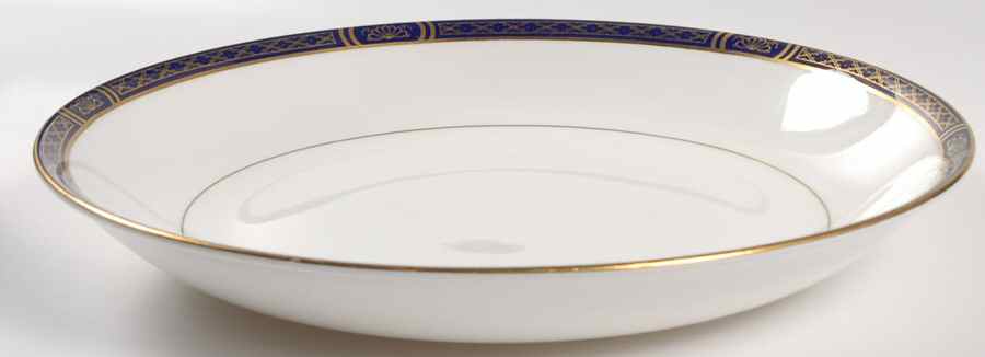 Mountbatten Cobalt Blue (Gold Trim) Large Deep Dish by Royal Worcester-1