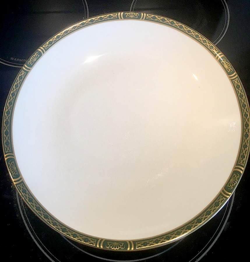 Mountbatten Green 12" Chop Plate (Round Platter) by Royal Worcester-1