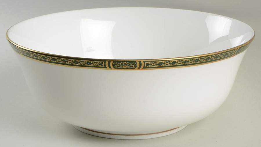 Mountbatten Green 10" Large Salad Serving Bowl by Royal Worcester-1