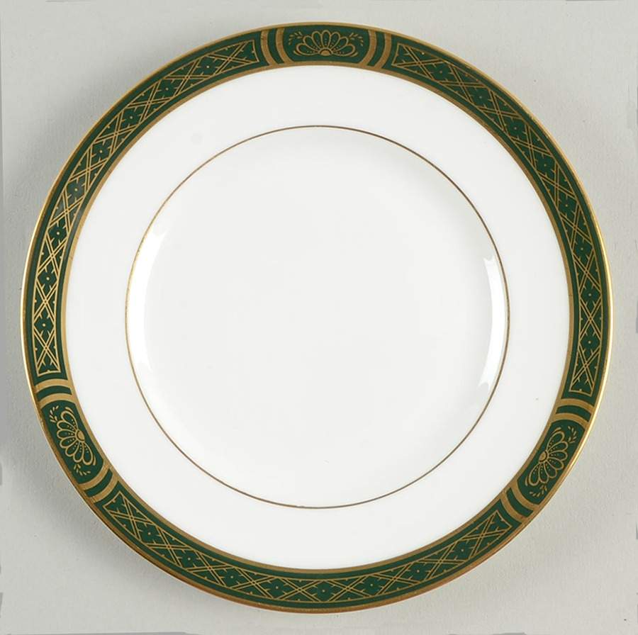Mountbatten Green Bread & Butter Plate by Royal Worcester-1