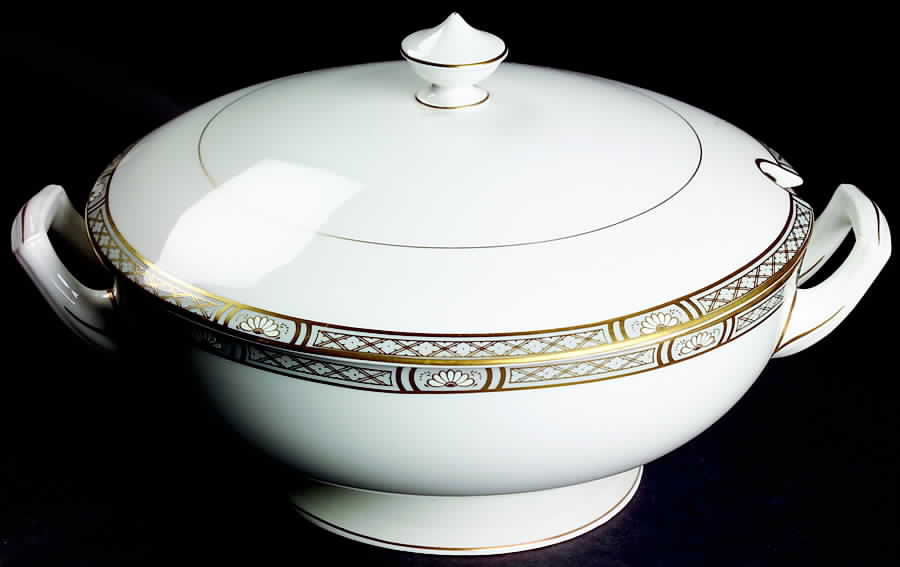 Mountbatten Grey Tureen &  Lid by Royal Worcester-1