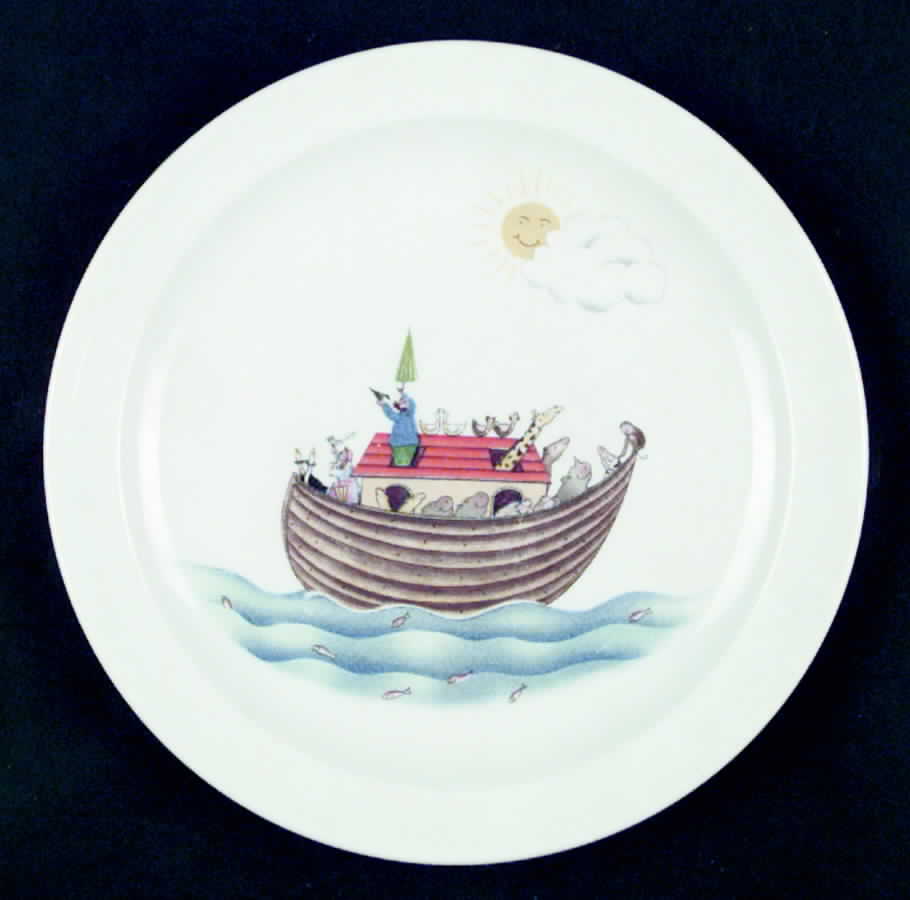 Noah's Ark Child's Plate by Royal Worcester-1