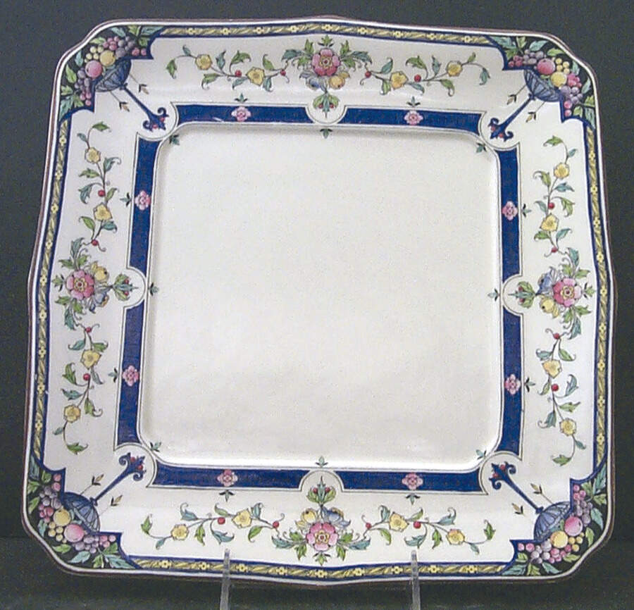 Orlando 12" Square Cake Plate by Royal Worcester-1