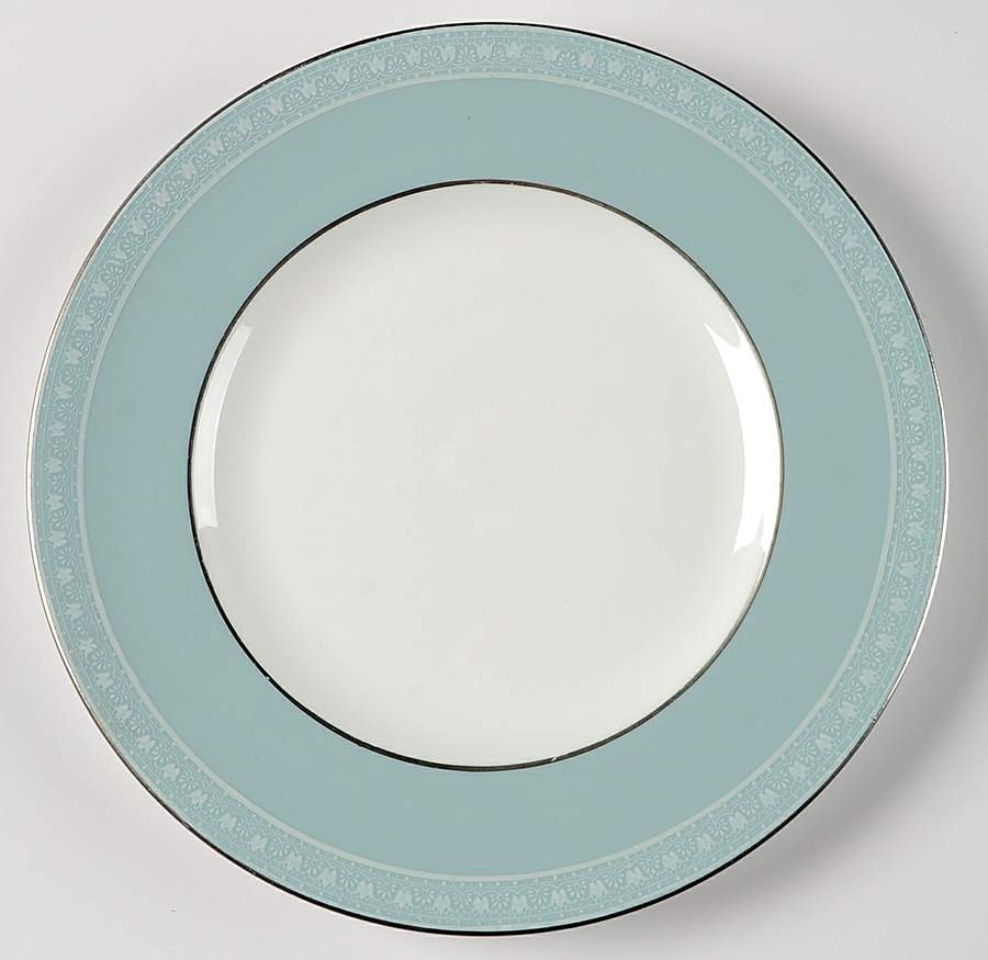 Orleans (Platinum Trim) Salad Plate by Royal Worcester-1