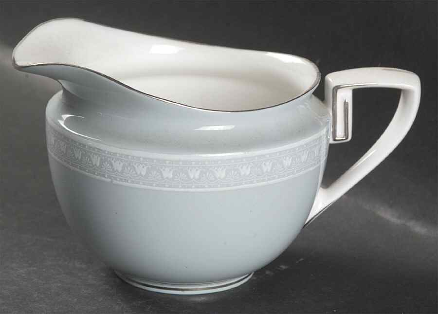 Orleans (Platinum Trim) Creamer by Royal Worcester-1