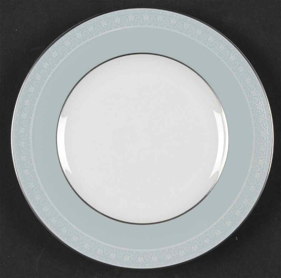 Orleans (Platinum Trim) Bread & Butter Plate by Royal Worcester-1