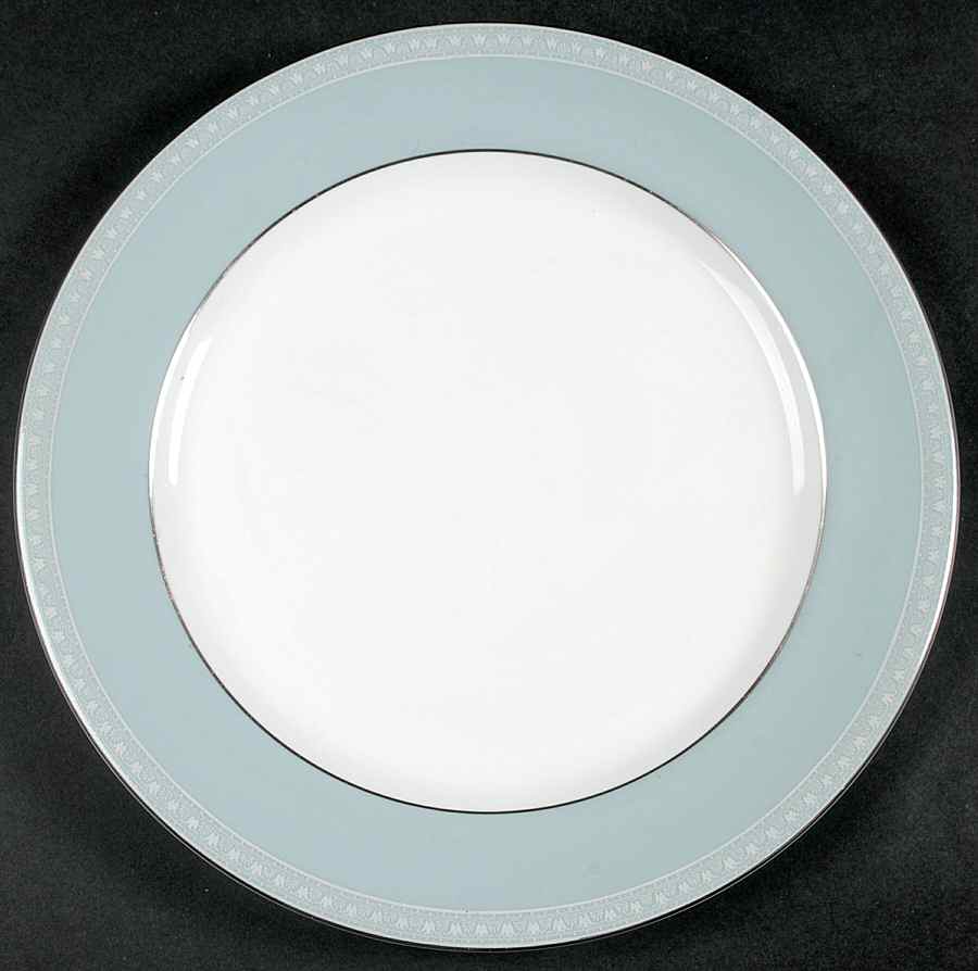 Orleans (Platinum Trim) 12" Chop Plate (Round Platter) by Royal Worcester-1