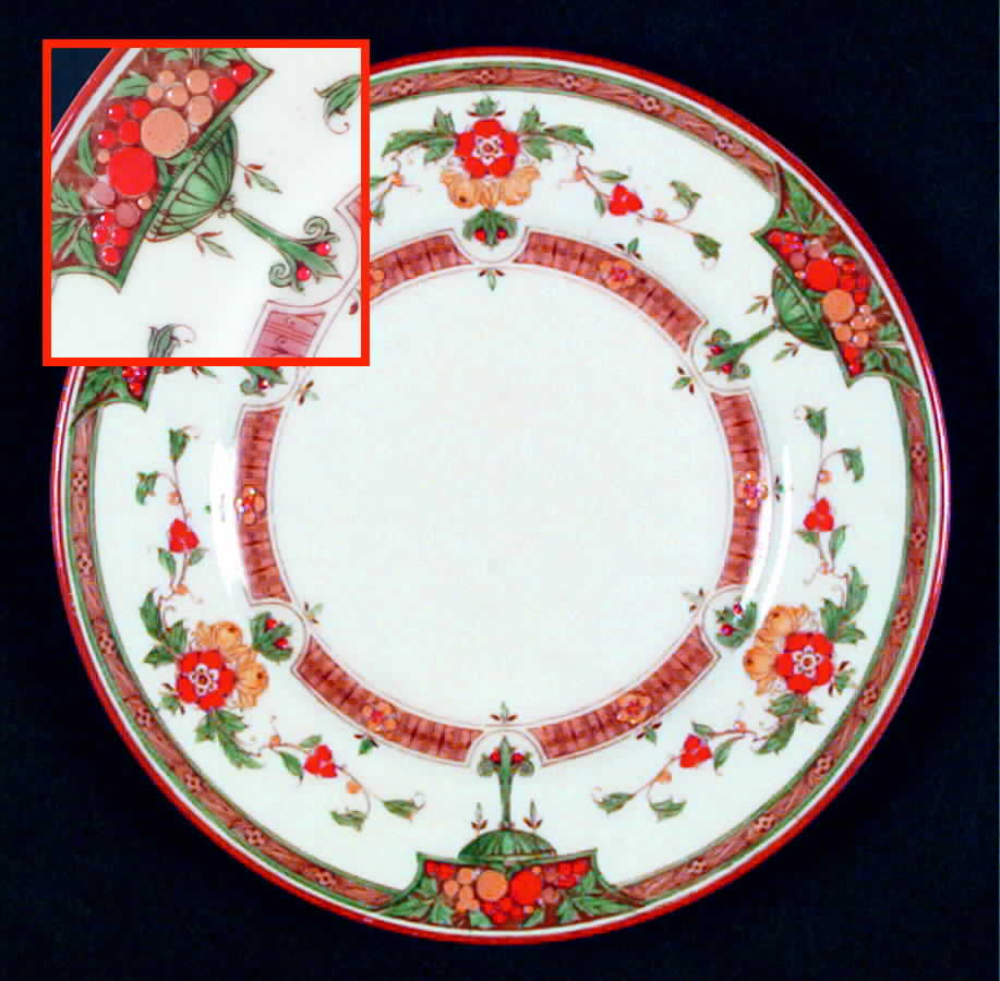 Orlando Orange Bread & Butter Plate by Royal Worcester-1