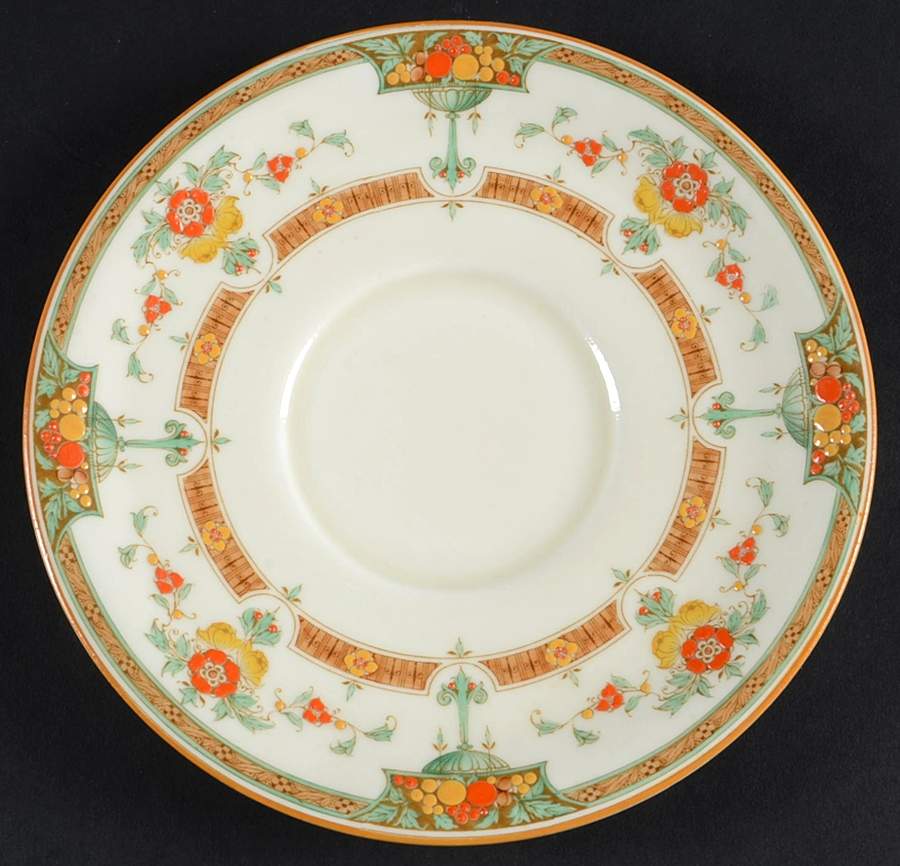 Orlando Orange Saucer for Cream Soup Bowl by Royal Worcester-1