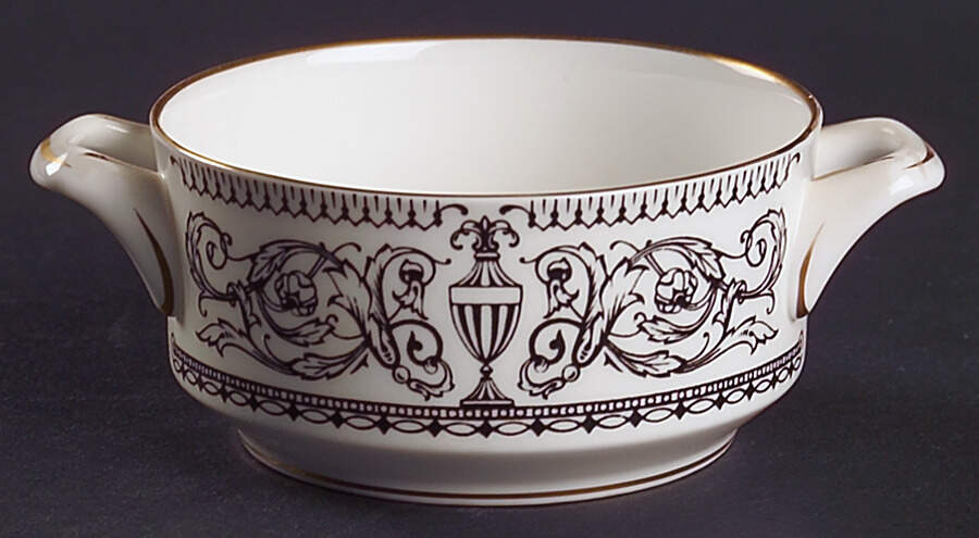 Padua Flat Cream Soup Bowl by Royal Worcester-1