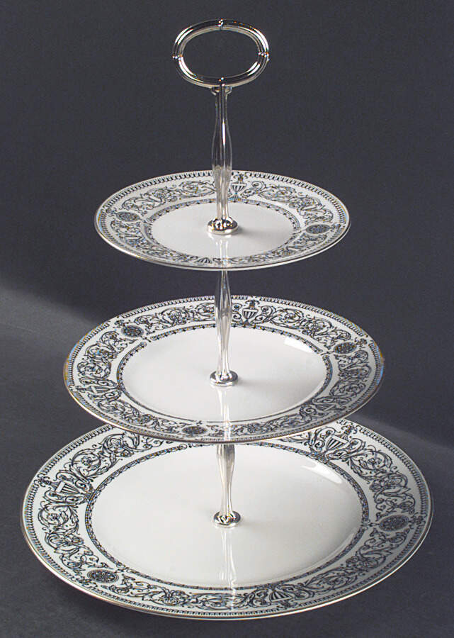 Padua 13 7/8"-14 1/4" 3-Tiered Serving Tray(DP,SP,BB) HC by Royal Worcester-1