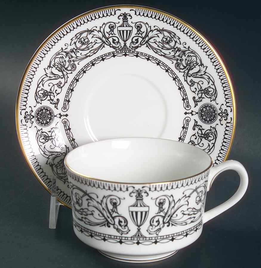 Padua Footed Cup & Saucer Set by Royal Worcester-1