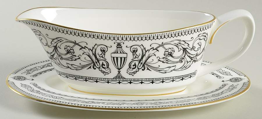 Padua Gravy Boat & Underplate by Royal Worcester-1