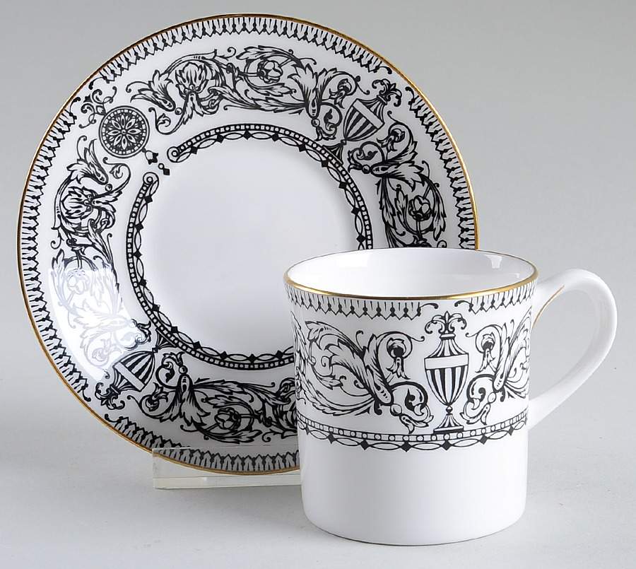 Padua Flat Demitasse Cup & Saucer Set by Royal Worcester-1