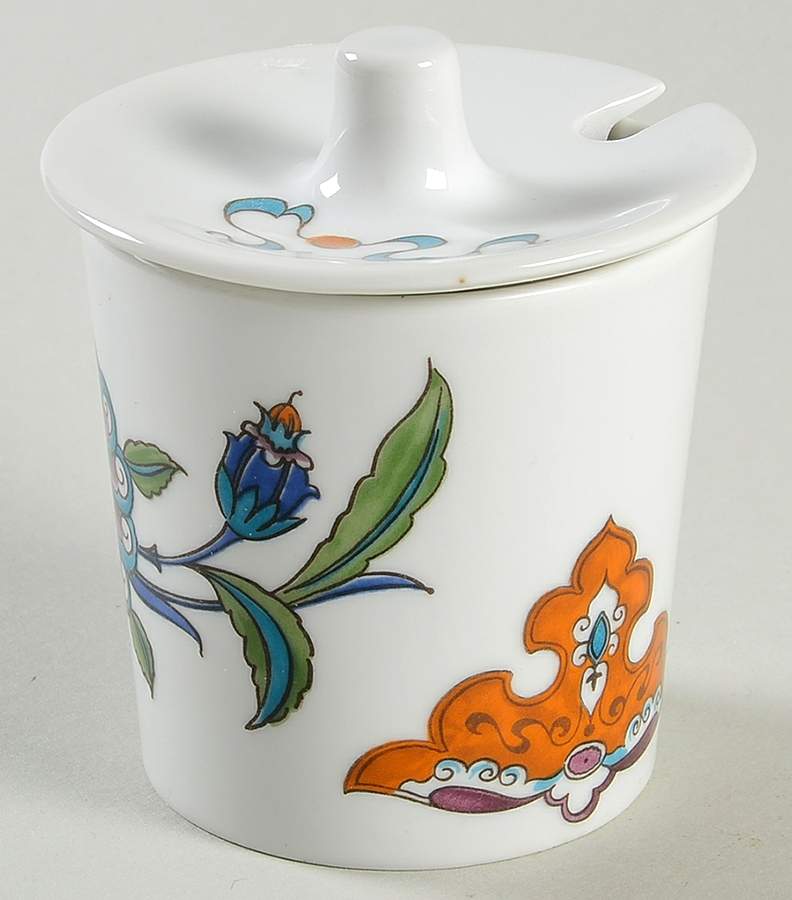 Palmyra Mustard Jar & Lid by Royal Worcester-1