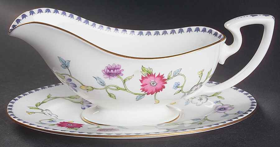 Patricia Gravy Boat & Underplate by Royal Worcester-1