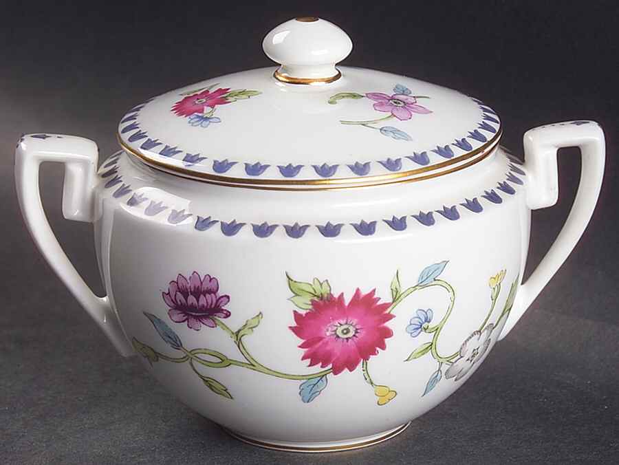 Patricia Sugar Bowl & Lid by Royal Worcester-1