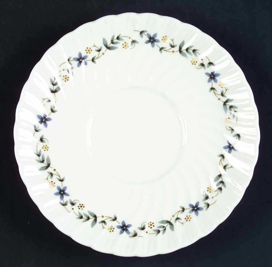 Petite Fleur (Swirl) Saucer for Cream Soup Bowl by Royal Worcester-1