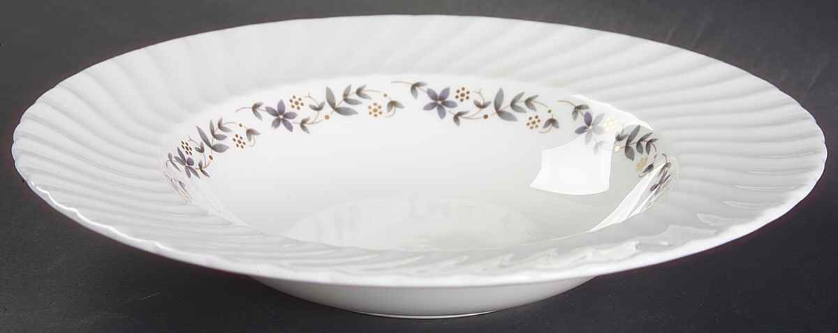 Petite Fleur (Swirl) Rim Soup Bowl by Royal Worcester-1