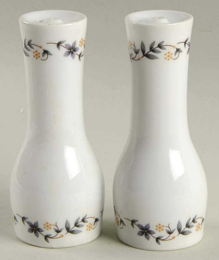 Petite Fleur (Swirl) Salt & Pepper Set by Royal Worcester-1