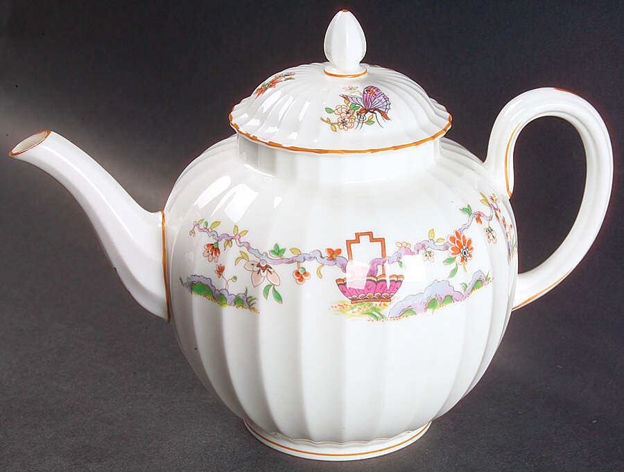 Pekin Teapot & Lid by Royal Worcester-1