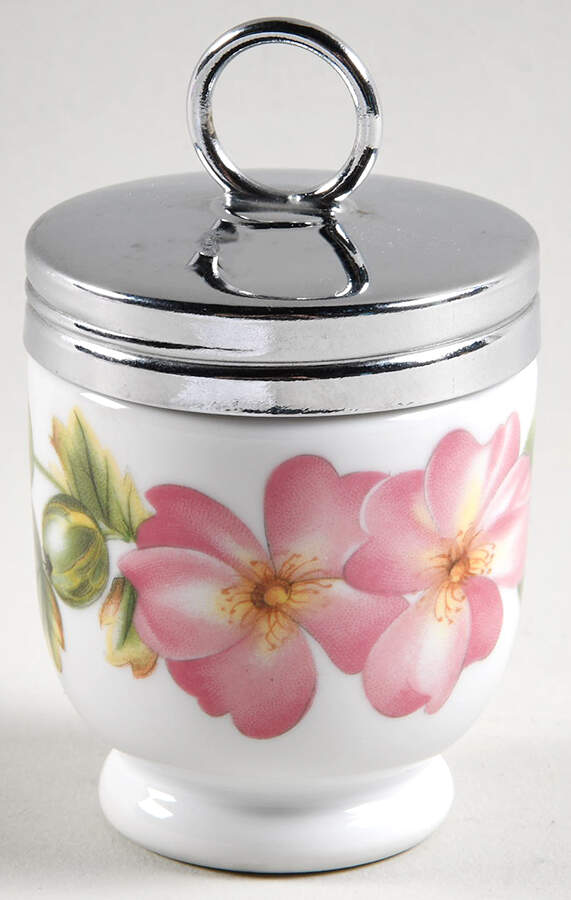 Pershore (Gold Trim) Egg Coddler & Lid by Royal Worcester-1