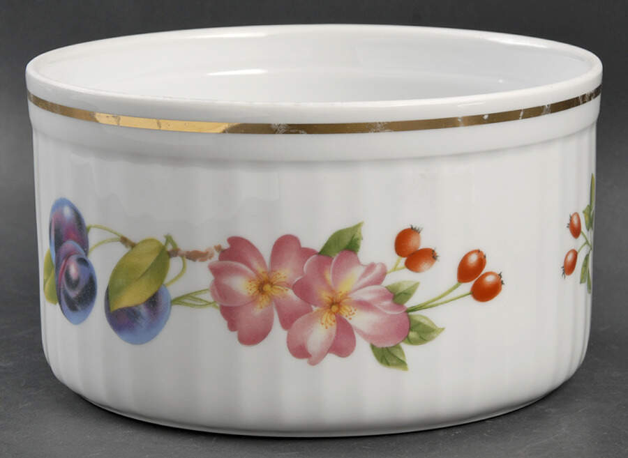 Pershore (Gold Trim) 6" Souffle by Royal Worcester-1