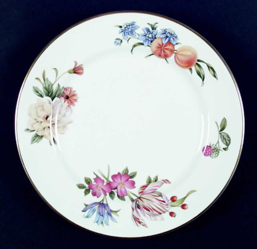 Pershore (Gold Trim) Dinner Plate by Royal Worcester-1