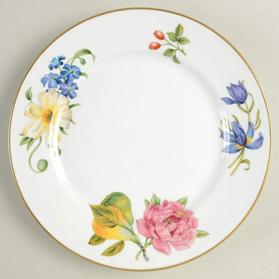 Pershore (Gold Trim) Luncheon Plate by Royal Worcester-1