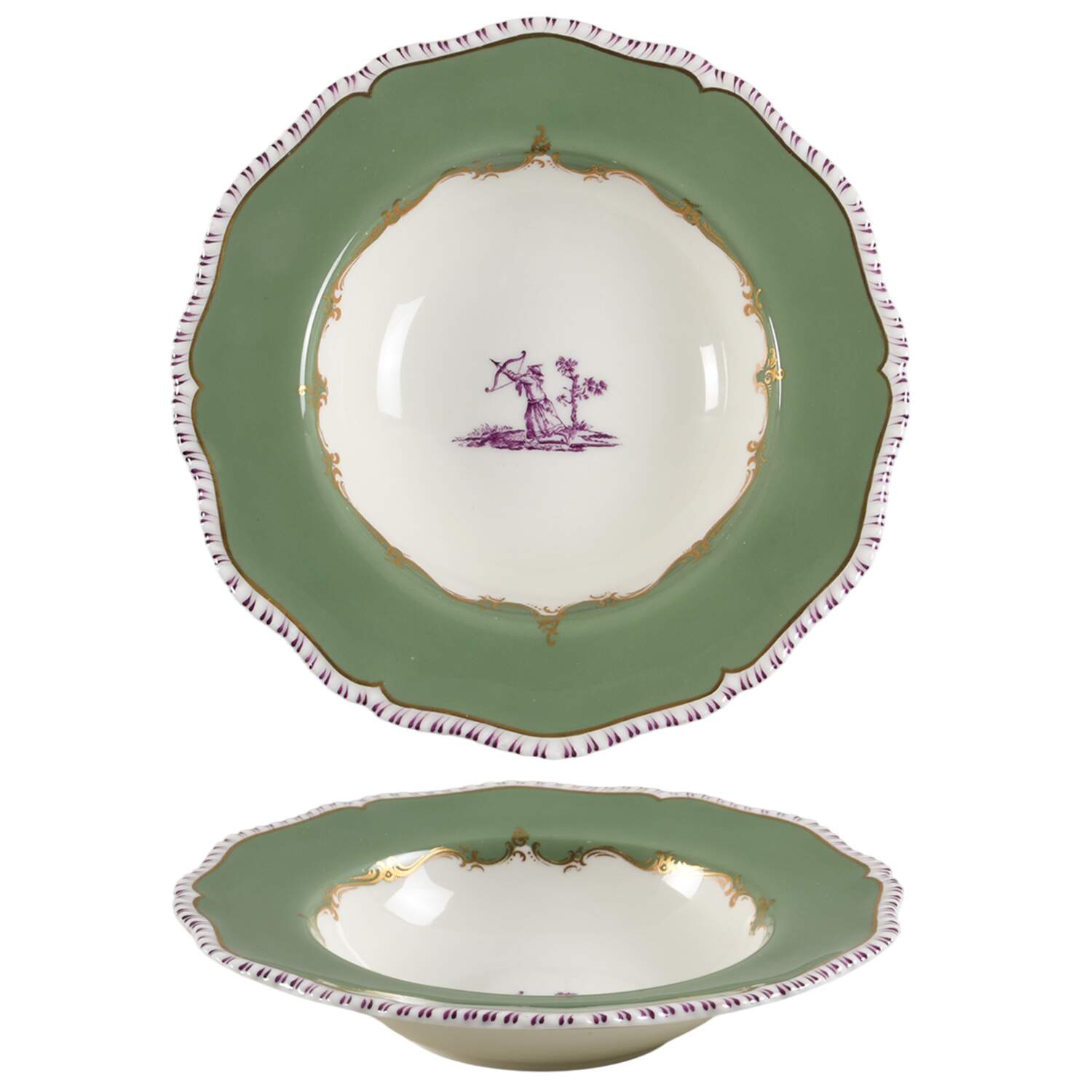 Pillament Rim Soup Bowl by Royal Worcester-1