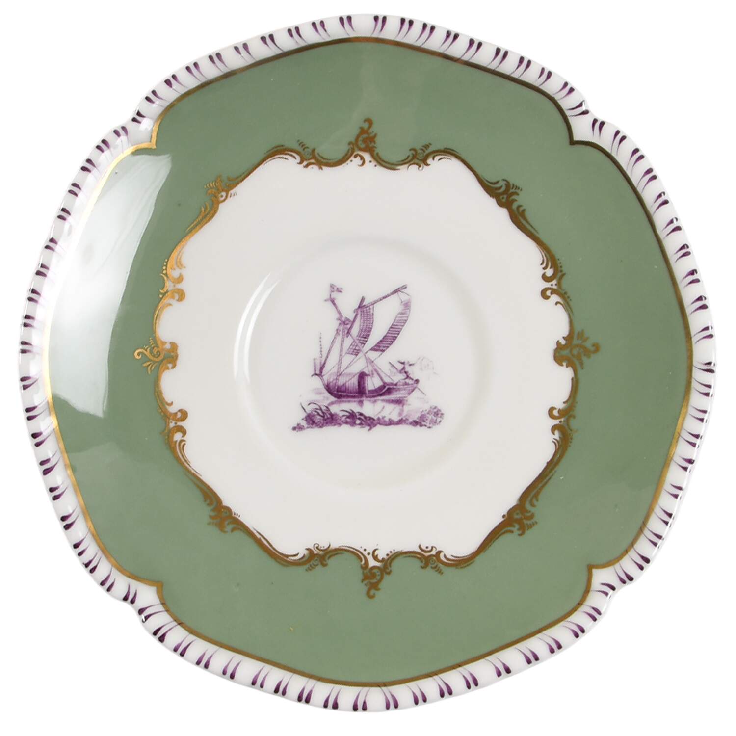 Pillament Saucer by Royal Worcester-1