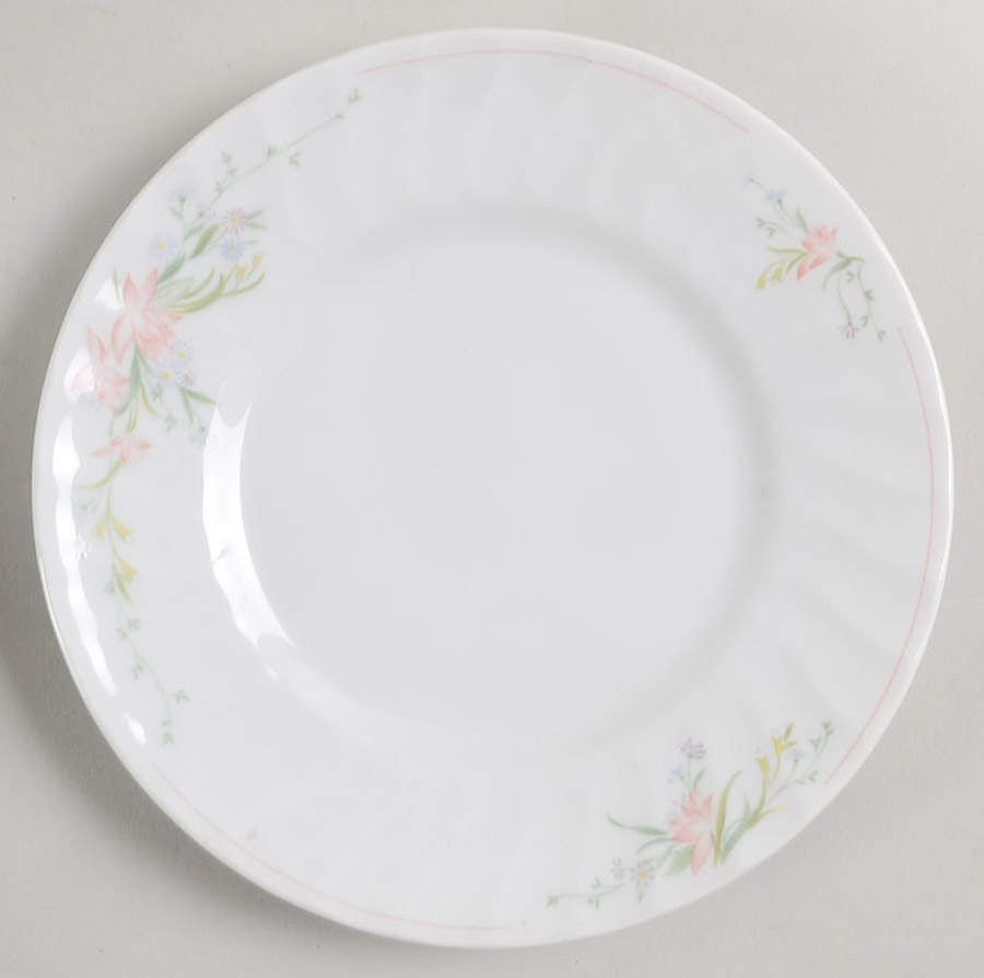 Pink Whisper Bread & Butter Plate by Royal Worcester-1